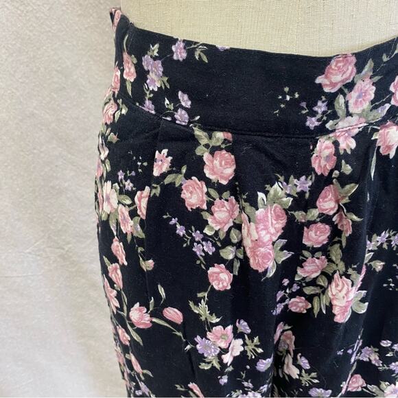 Vintage 90s floral print high‎ rise lightweight tapered leg pants x small-small - Picture 5 of 13